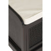 Lancaster Three Drawer Black Wooden Storage Bench