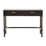 Lancaster Two Drawer Black Finish Desk