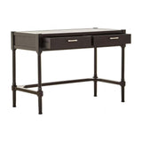 Lancaster Two Drawer Black Finish Desk