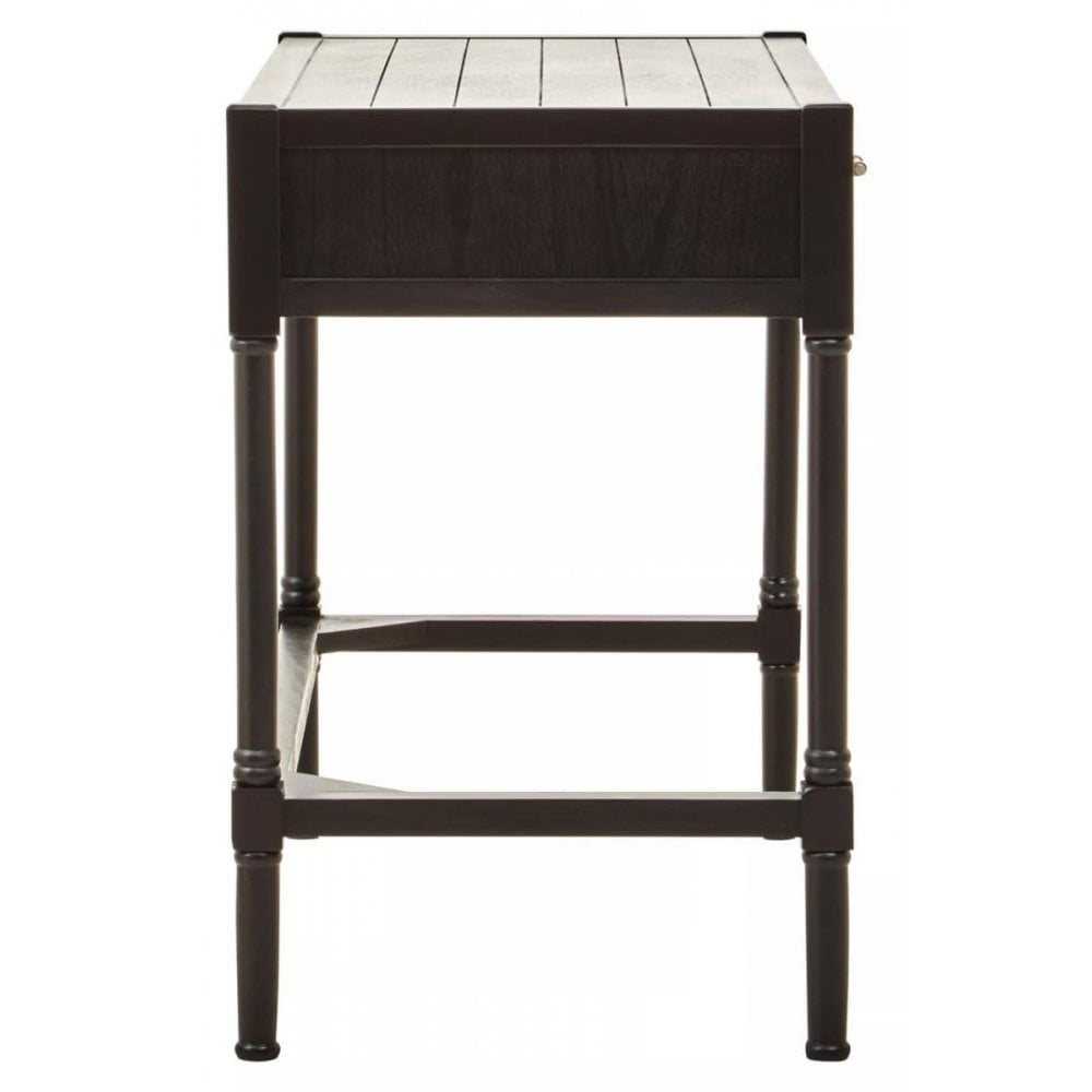Lancaster Two Drawer Black Finish Desk