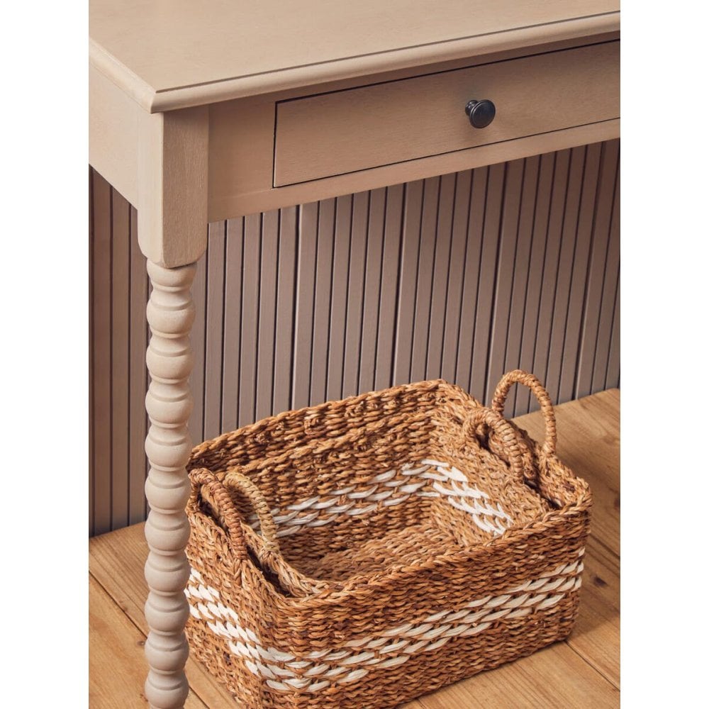 Lancaster Two Drawer Grey Desk