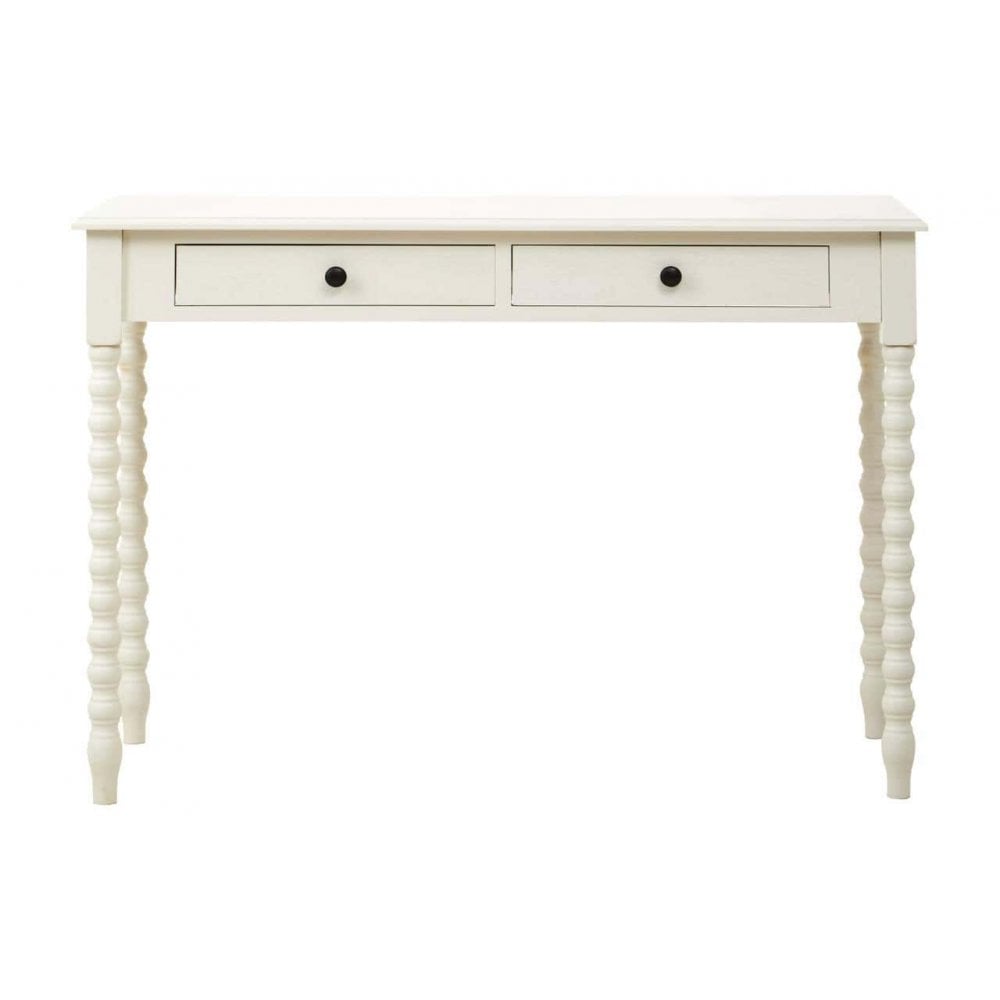 Lancaster Two Drawer Ivory Desk