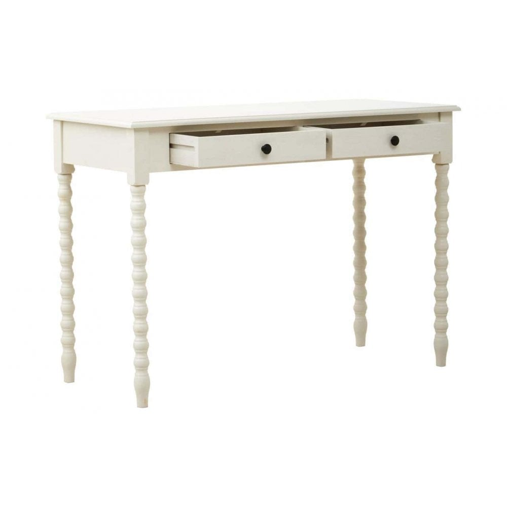 Lancaster Two Drawer Ivory Desk