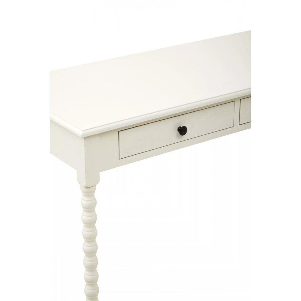 Lancaster Two Drawer Ivory Desk