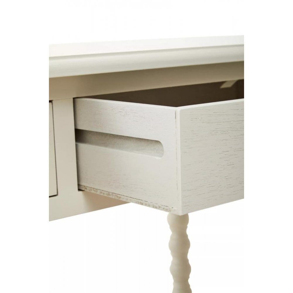 Lancaster Two Drawer Ivory Desk