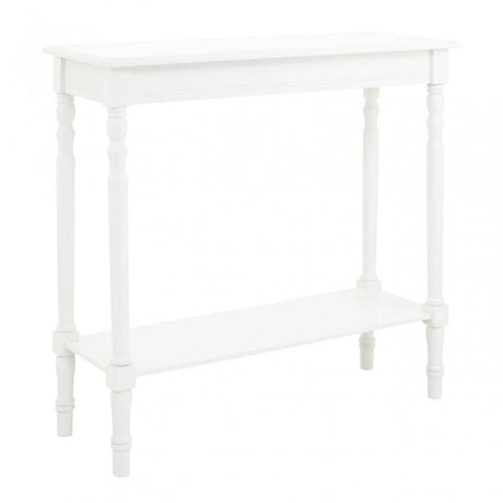 Lancaster White Rectangular Console Table