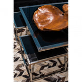 Sterling Silver Coffee Table And Stools Set