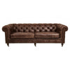 Everett Brown Leather Sofa