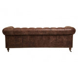 Everett Brown Leather Sofa