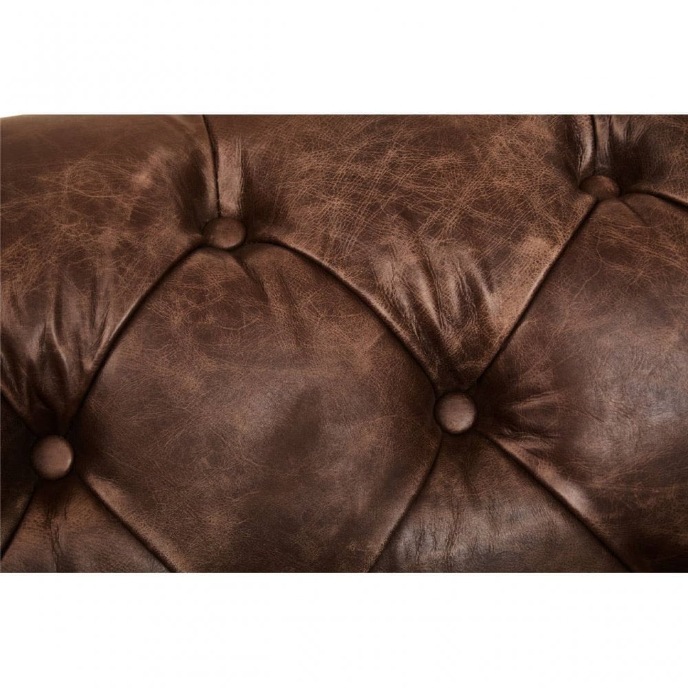 Everett Brown Leather Sofa