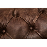 Everett Brown Leather Sofa