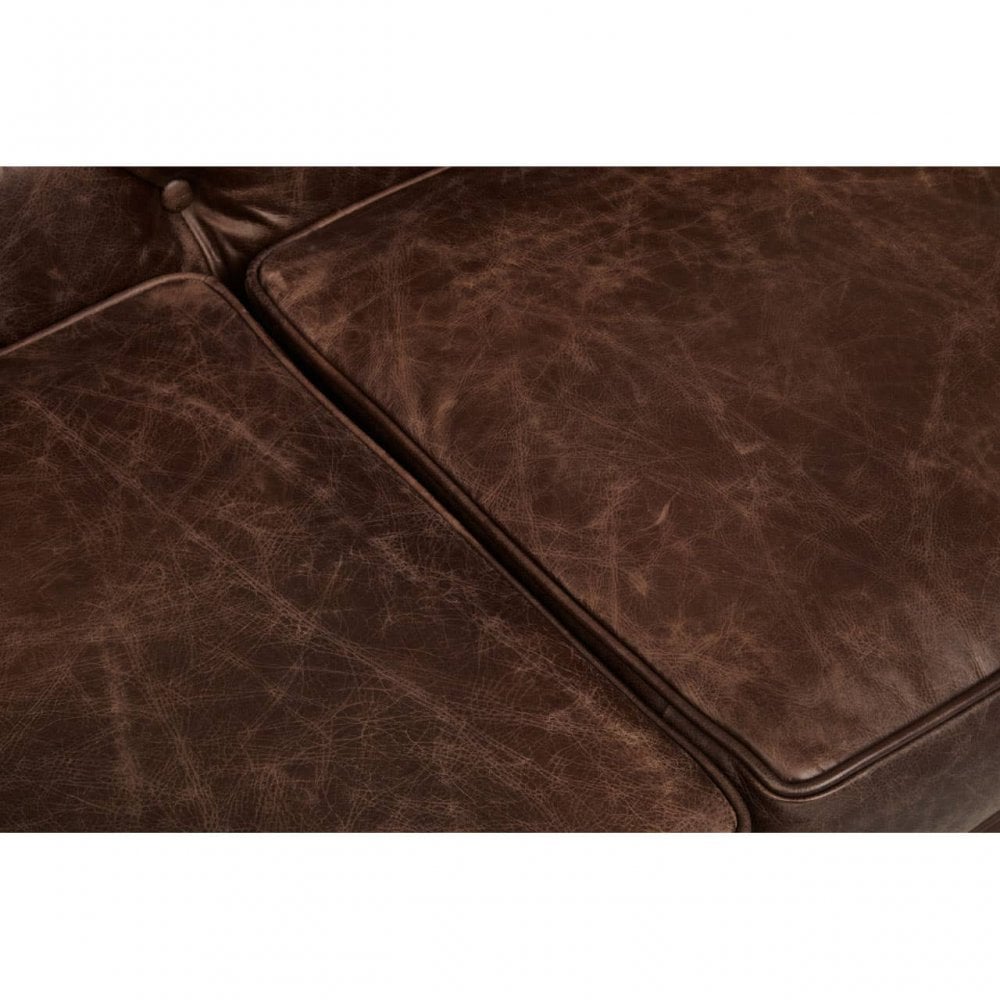 Everett Brown Leather Sofa