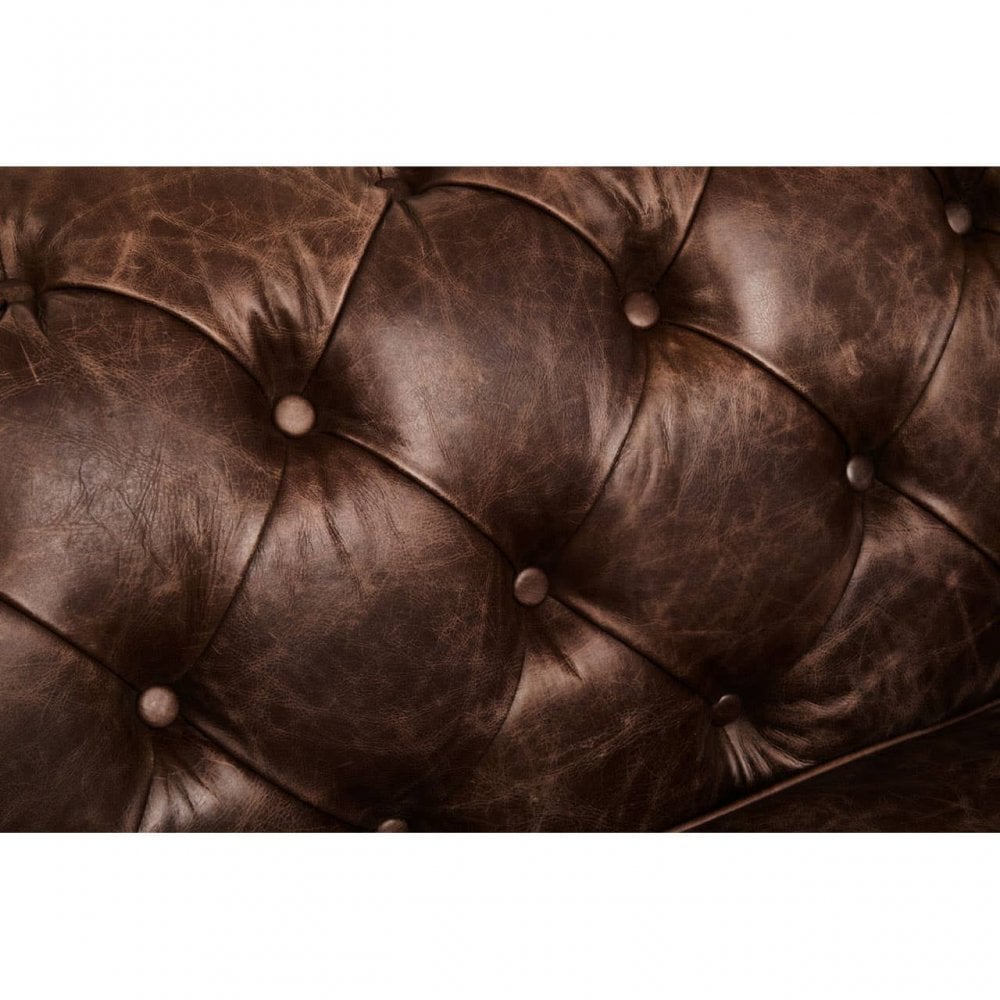 Everett Brown Leather Sofa