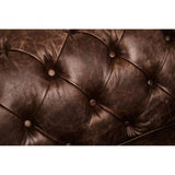 Everett Brown Leather Sofa