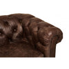 Everett Brown Leather Sofa