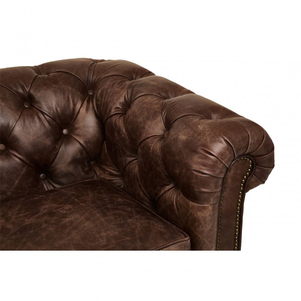 Everett Brown Leather Sofa