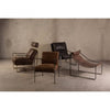 Everett Dark Brown Leather Lounge Chair