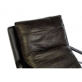 Everett Dark Brown Leather Lounge Chair