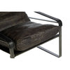 Everett Dark Brown Leather Lounge Chair