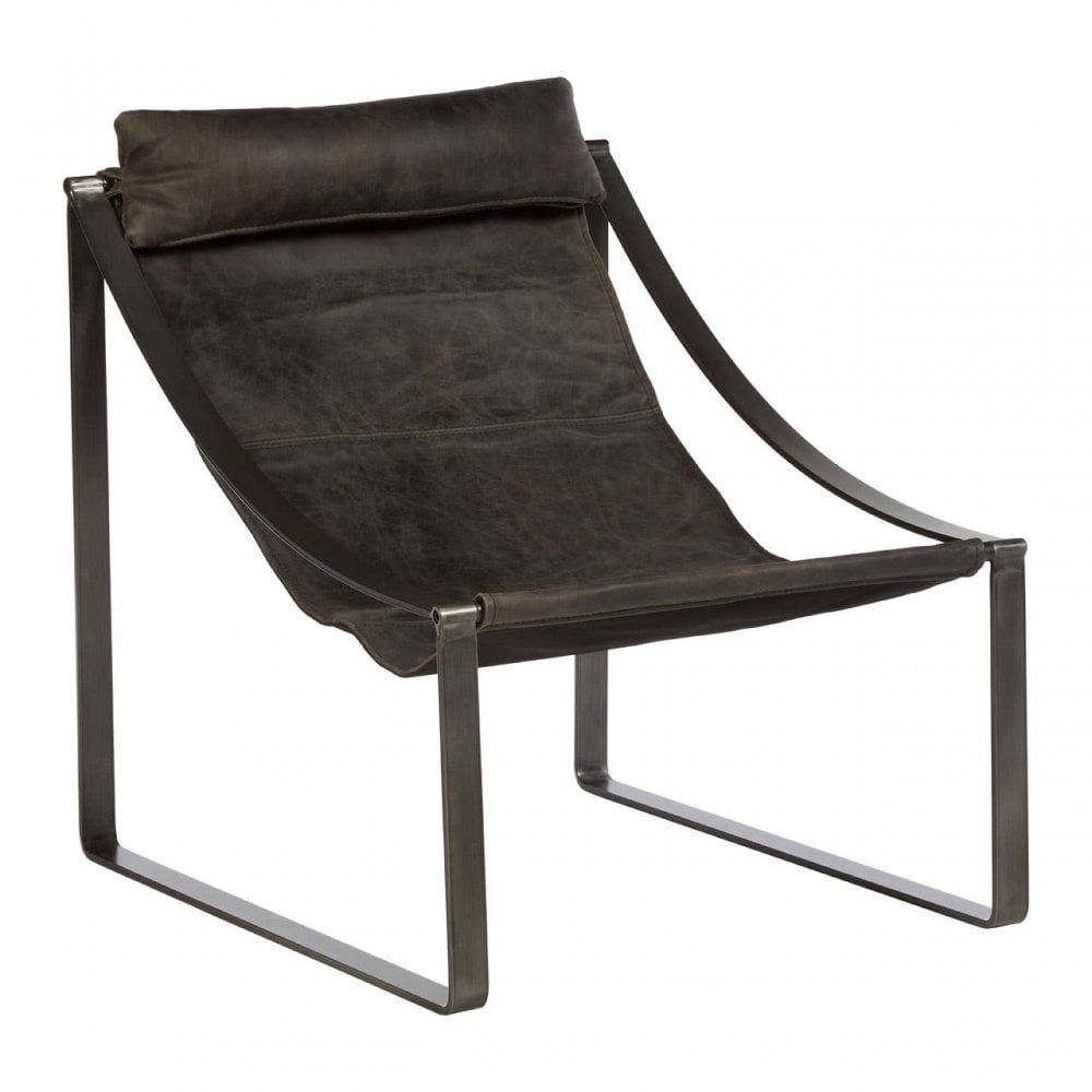 Everett Ebony Leather Chair