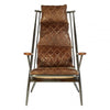 Everett Genuine Brown Leather Chair