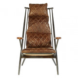 Everett Genuine Brown Leather Chair