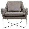 Nathan Grey Faux Leather Chair