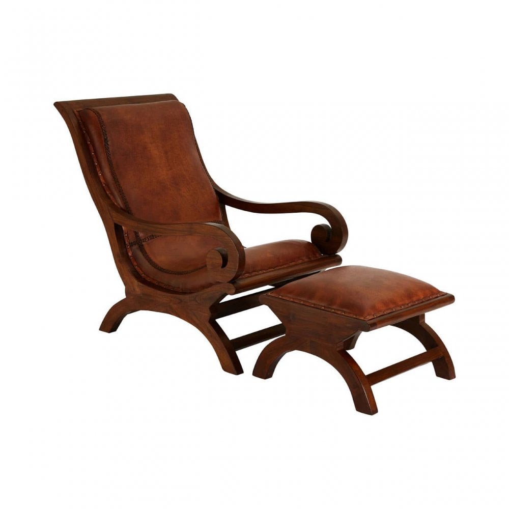 Sterling Chair With Footstool