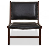 Sterling Genuine Black Cow Leather Chair