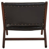 Sterling Genuine Black Cow Leather Chair