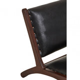 Sterling Genuine Black Cow Leather Chair