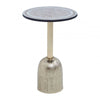 Aveline Mosaic Top Gold Base Side Table