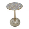 Aveline Mosaic Top Gold Finish Side Table