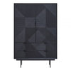 Avery Black Finish Wooden Cabinet