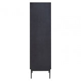 Avery Black Finish Wooden Cabinet