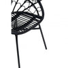 Montrose Black Natural Rattan Peacock Chair