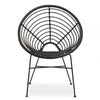 Montrose Black Natural Rattan Round Chair