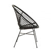 Montrose Black Natural Rattan Round Chair