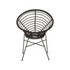 Montrose Black Natural Rattan Round Chair