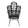 Montrose Black Natural Rattan Scalloped Back Chair