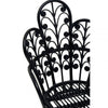 Montrose Black Natural Rattan Scalloped Back Chair