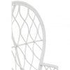 Montrose Grey And White Natural Rattan Curved Chair