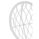 Montrose Grey And White Natural Rattan Curved Chair