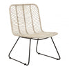 Montrose Natural Rattan Black Metal Chair