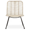 Montrose Natural Rattan Black Metal Chair