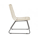 Montrose Natural Rattan Black Metal Chair