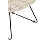 Montrose Natural Rattan Black Metal Chair