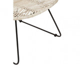 Montrose Natural Rattan Black Metal Chair
