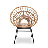 Montrose Natural Rattan Flared Back Chair