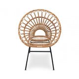 Montrose Natural Rattan Flared Back Chair